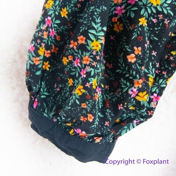 LOST +‎ WANDER Madeline Long Sleeve Minidress In Black Multi Floral, size M - Picture 5 of 16